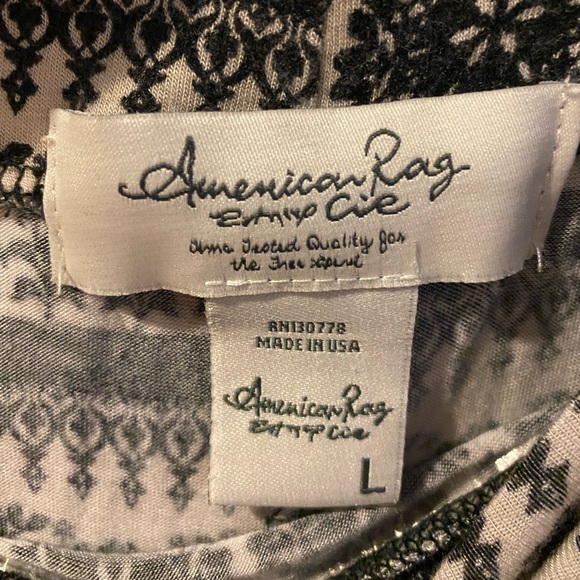 Black & Off white Patterned Maxi Skirt - Picture 3 of 3